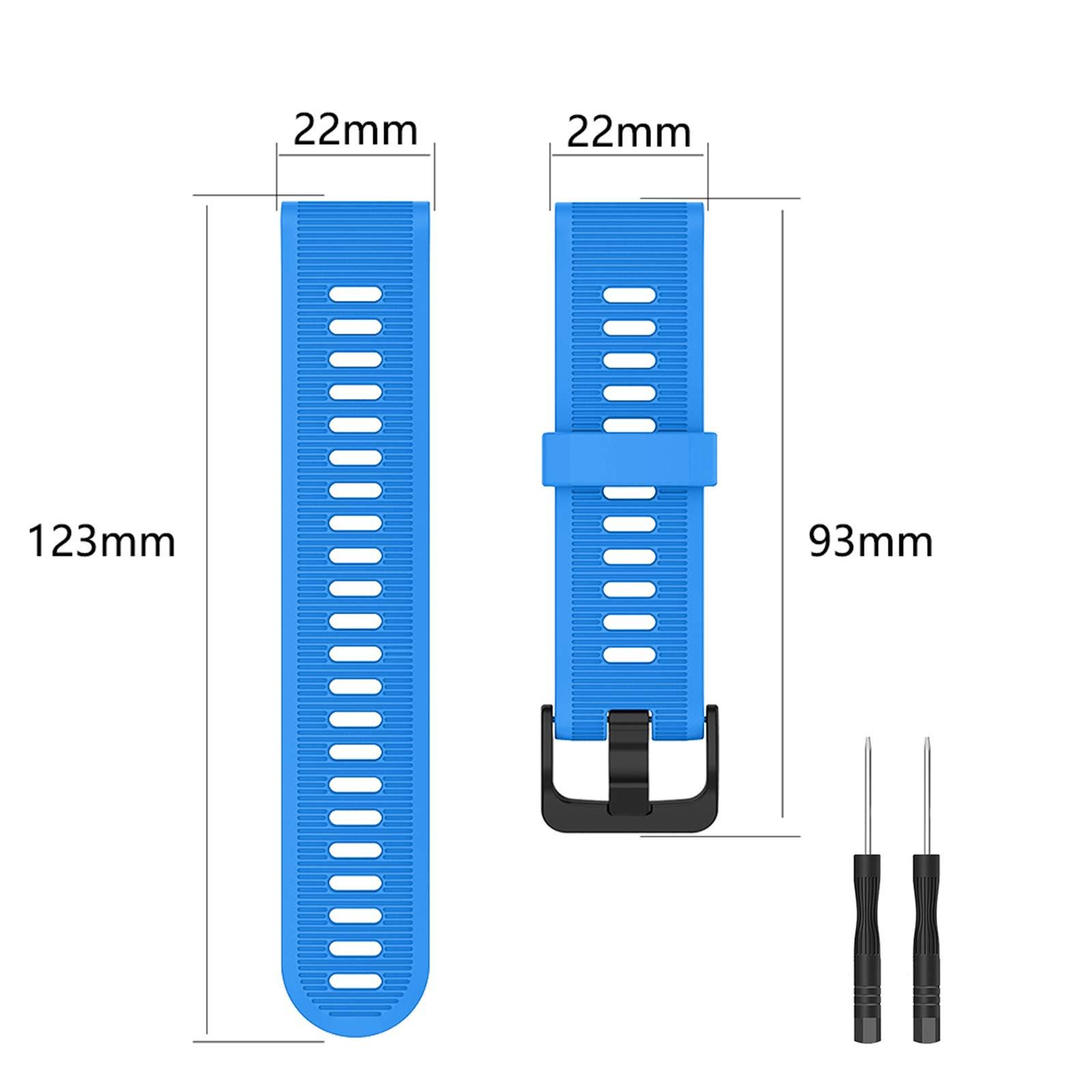 ISABAKE ISABAKE Band for Garmin Forerunner 935/Forerunner 945/Forerunner 745,Compatible with Fenix 5/ Fenix 5Plus/ Fenix 6/ Fenix 6 Pro/Approach S60,Soft Silicone 22mm Replacement Bands