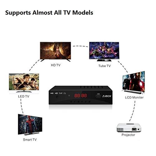 ZJBOX Digital TV Converter Box, ATSC Cabal Box - ZJBOX for Analog HDTV Live1080P with TV Recording&Playback,HDMI Output,Timer Setting TV Tuner Function Set Top Box Digital Channel Free