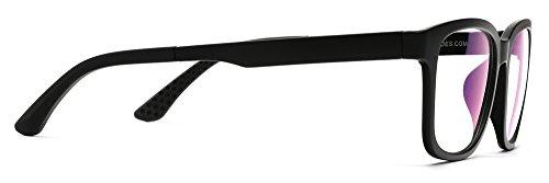 SAMBA SHADES SAMBA SHADES Blue Blockers Computer Screen Glasses Anti Glare and Anti Scratch Break Resistant High Flexibility TR90 Matte Black