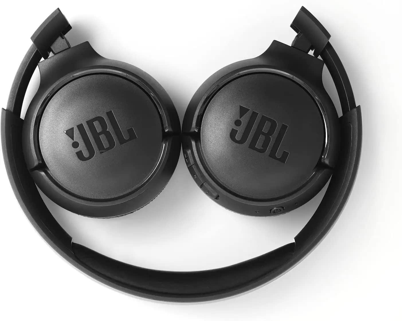 JBL JBL Tune 500BT - On-Ear Wireless Bluetooth Headphones, Includes LED Flashlight Key Chain Bonus (Black) (JBL TUNE 500BT + LED)