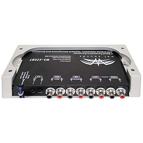 wet sounds Wet Sounds WS-420BT 3-Zone Bluetooth Equalizer With WS-BTEQUDM-S Silver Under Dash Mount