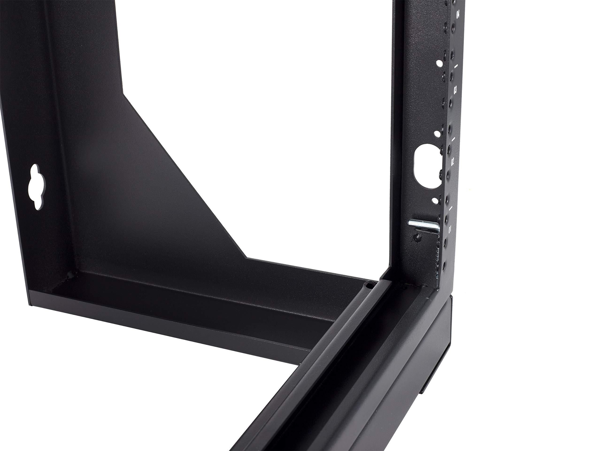 Networx Networx 9U Open Frame Swing Out Wall Mount Rack - 201 Series, 12 Inches Deep, Flat Packed