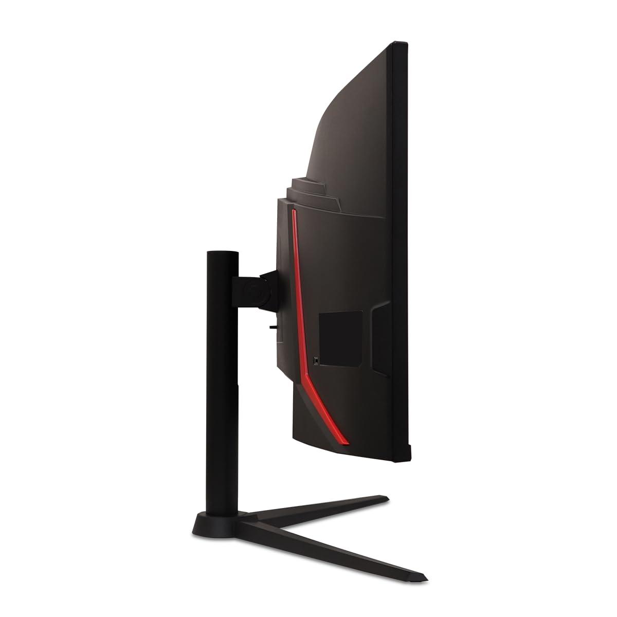 AOPEN AOPEN by Acer 34HC5CU S3bmiiphx 34" QHD 3440 x 1440 21:9 Curved Gaming Monitor | AMD FreeSync Premium | Up to 180Hz | 1ms TVR | Tilt & Height Adjustable | VESA Mountable | 1 x DP 1.4 & 2 x HDMI 2.0