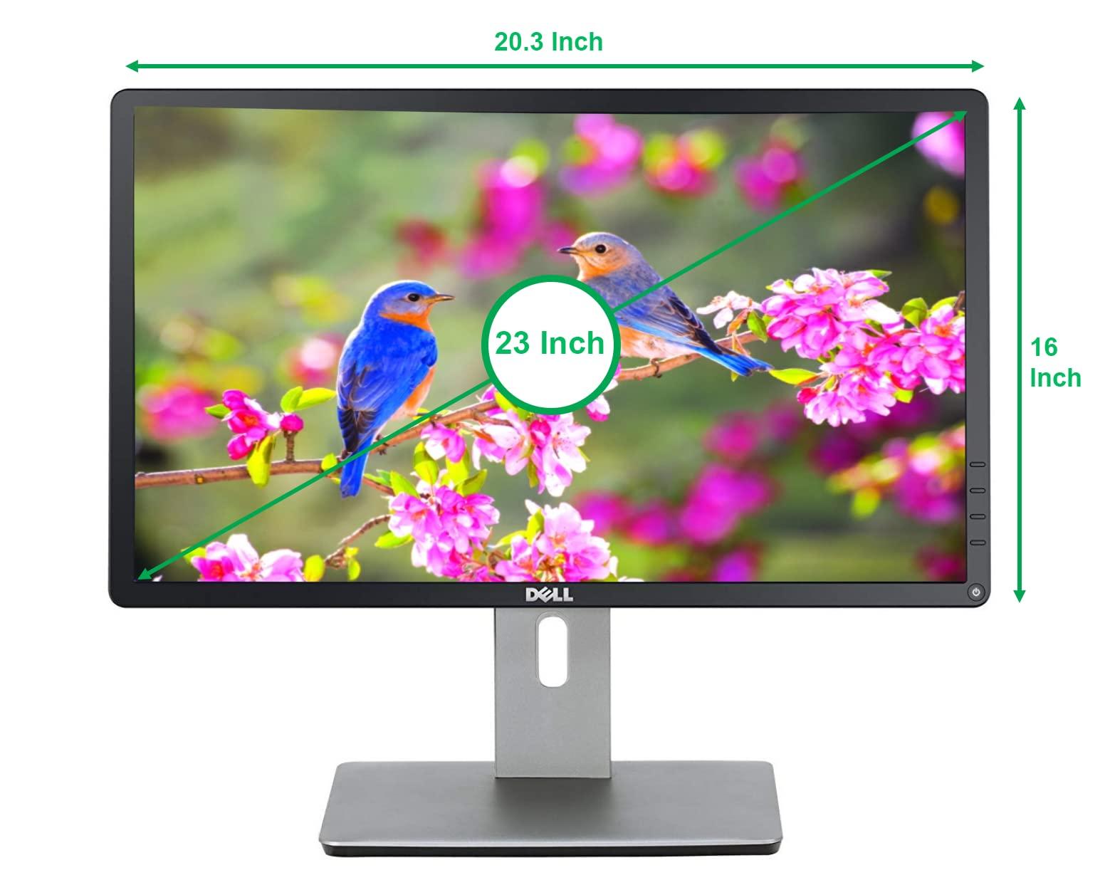 Dell Dell P2314HT Monitor Full FHD 1920 x 1080, Display Port, VGA, DVI, 16.7 Million Colors, 8 ms Response time, 178 Degree Viewing Angle, 30-83 kHz Refrest Rate (Renewed)