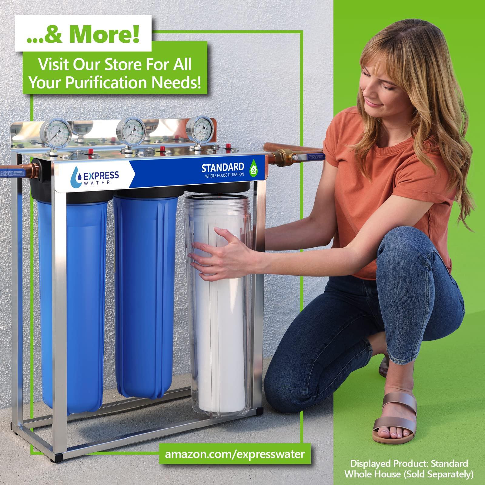EXPRESS WATER Express Water Reverse Osmosis Water Filter System, Multi-Stage Filtration, BPA Free
