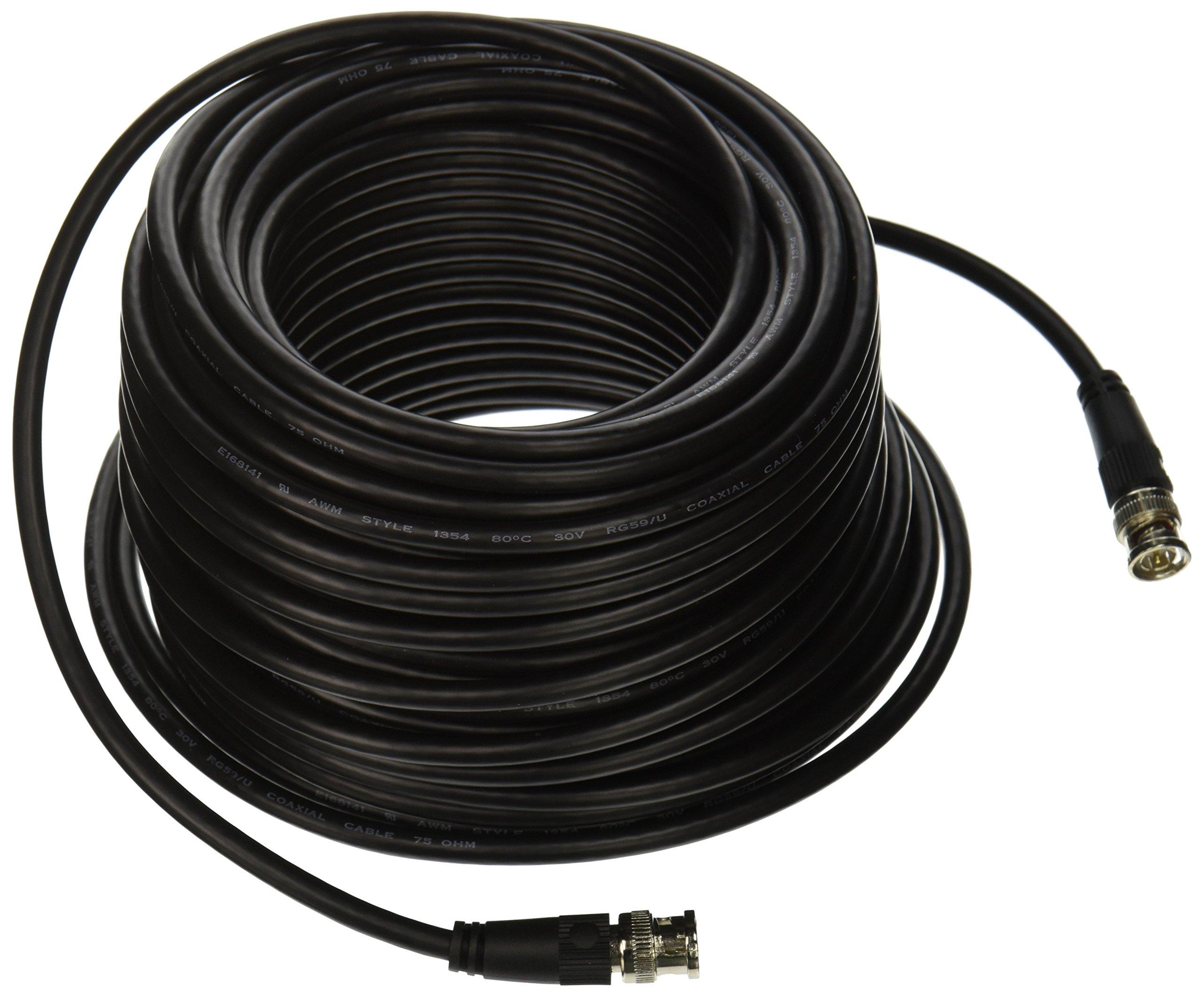 C2G C2G Legrand BNC Cable, 75 OHM BNC Cable, 100 Foot Connector Cable, Black BNC Cable 75 OHM, 1 Count, C2G 40032