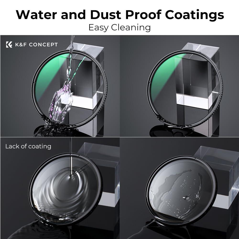 K&F Concept K&F Concept 77mm True Color Polarizer Lens Filter Circular Polarizing Filter for Camera Lens with 28 Multi-Coated (Nano-X Series)