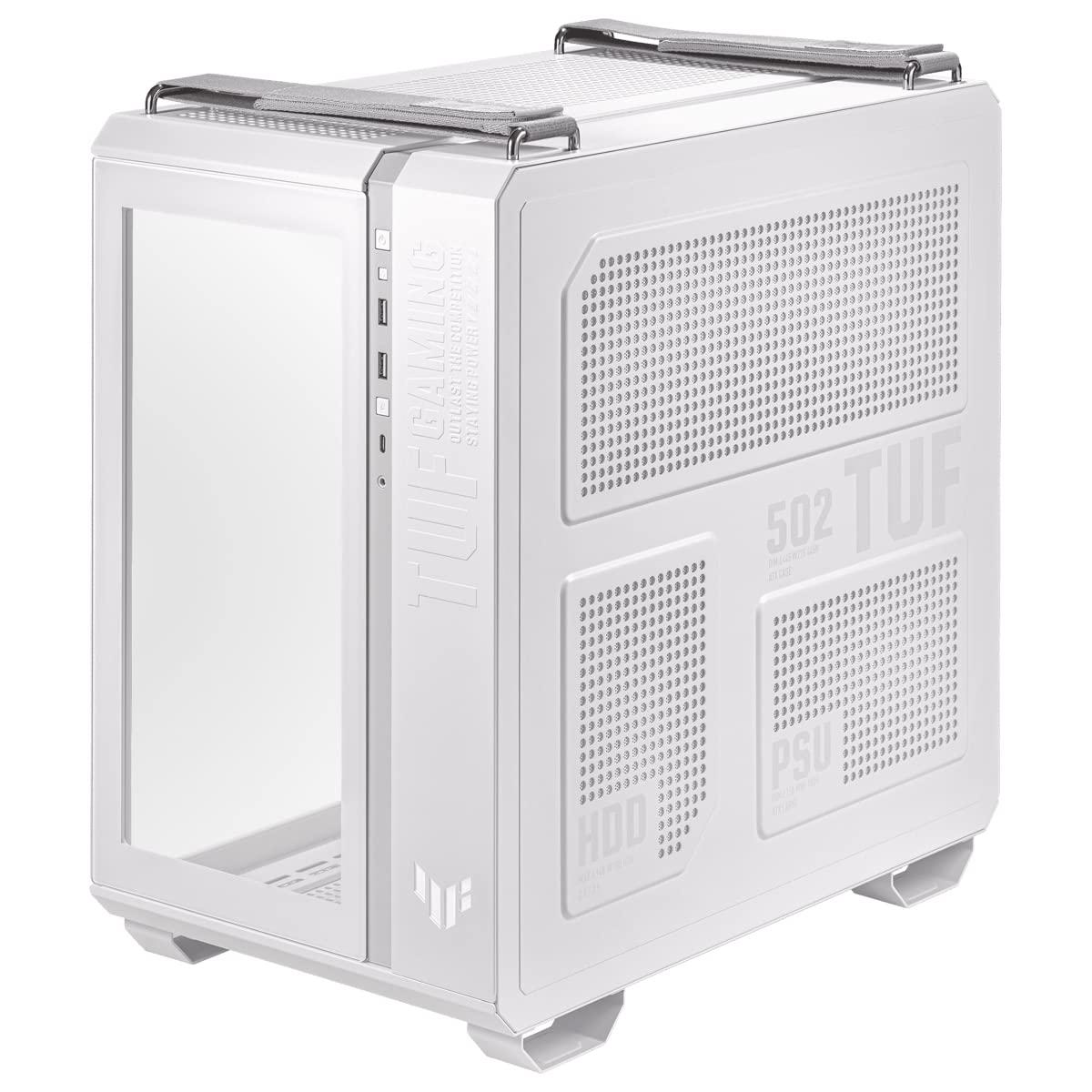 ASUS ASUS TUF Gaming GT502 ATX Mid Tower Gaming Case (Dual Chamber Design, Independent Cooling Zones for The CPU and GPU, Tool-Free Side Panels, USB 3.2 Gen 2 Type-C Front Panel, Four ARGB Case Fans)