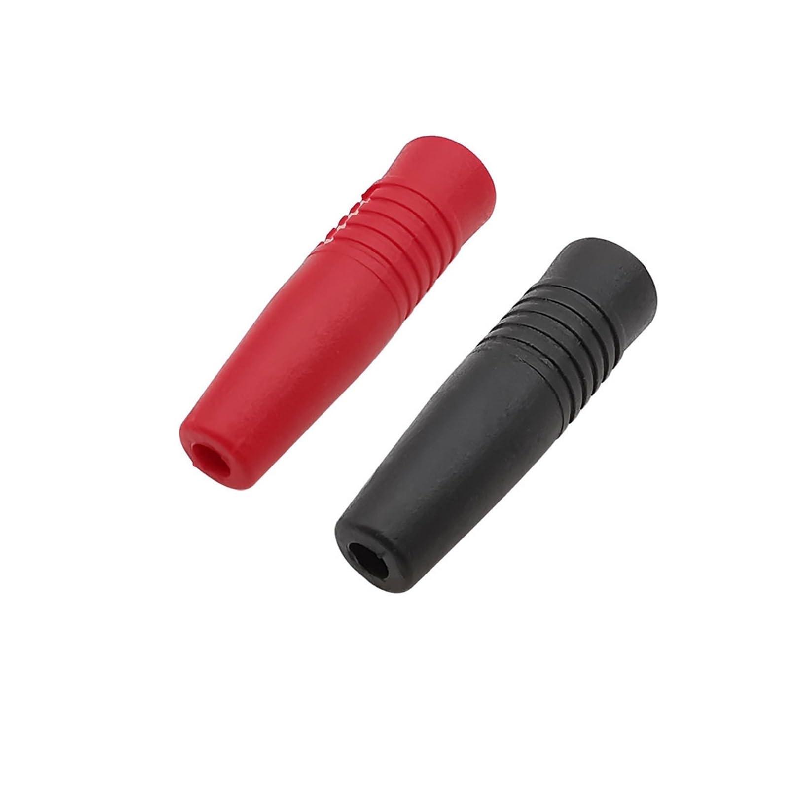 Mixeri 4mm Banana Socket Female Jack Solder Connector Fit Compatible 4mm Banana pl;/UG Connectors Red Black(Black,5Pcs)