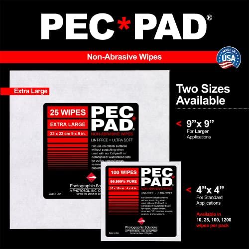 Photographic Solutions Photographic Solutions PEC-PAD Lint Free Non-Abrasive Photo Wipes 9 x 9 (23 X 23cm) 25-Sheets