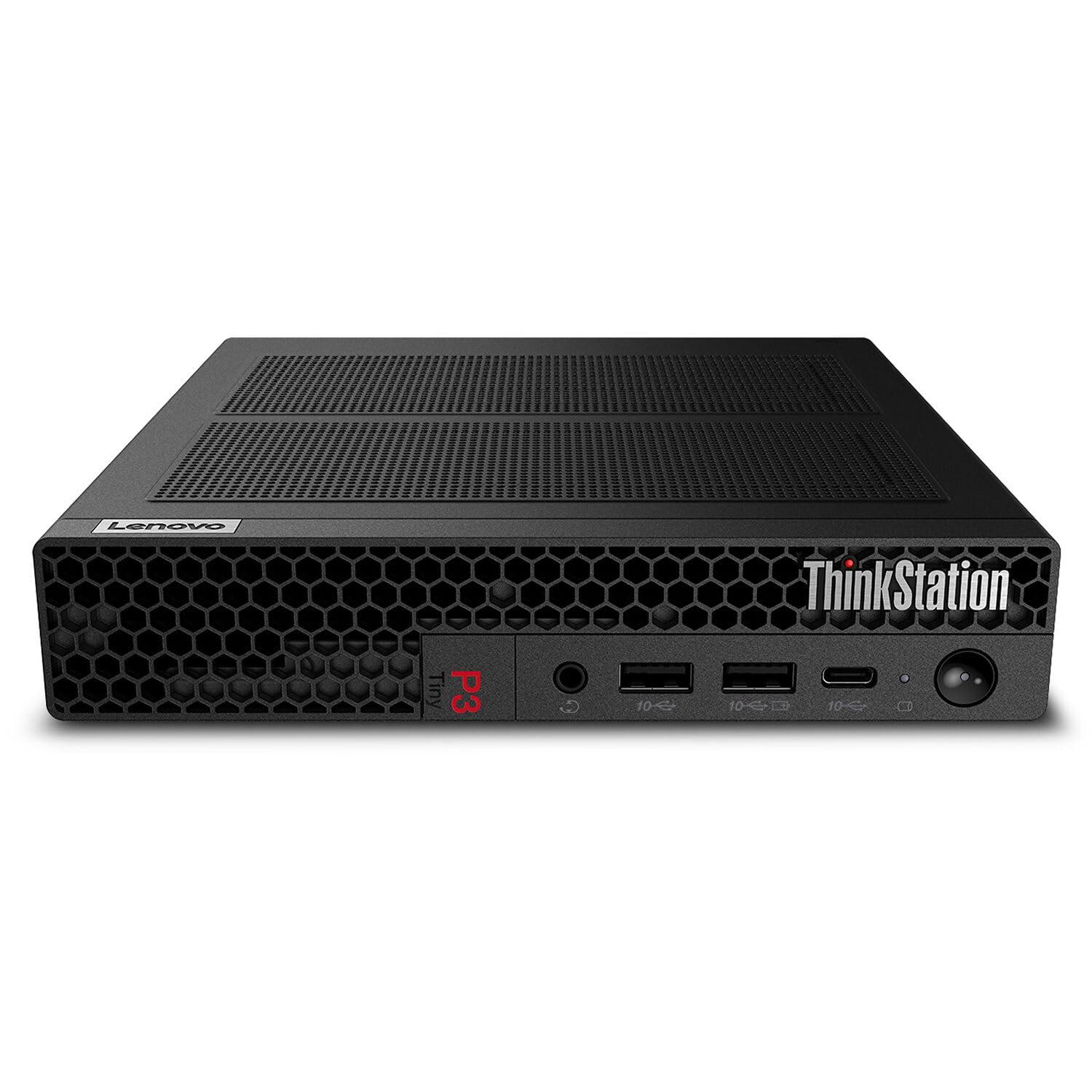 Lenovo Lenovo ThinkStation P3 Tiny ~ 2024 Mini Desktop ~ 14-Core 13th Generation Intel i5-13500 ~ Intel UHD Graphics ~ 32GB DDR5 1TB SSD Wi-Fi ~ Black ~ WWC 32GB USB