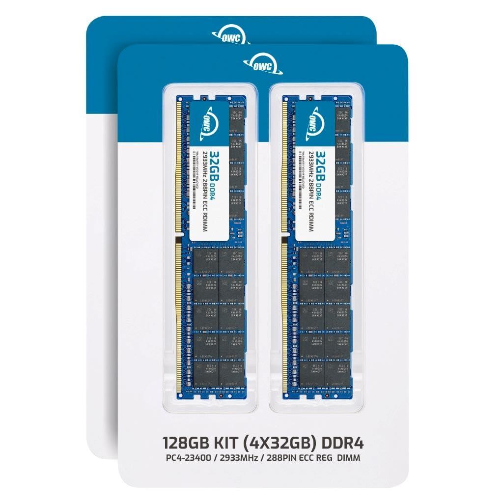 OWC OWC 128GB (4x32GB) DDR4 2933 PC4-23400 CL21 2Rx4 288-pin 1.2V ECC Registered DIMM Memory RAM Module Upgrade Kit Compatible with PowerEdge C4140 (CascadeLake CPU)
