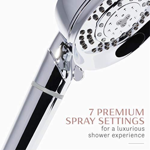 T3 Micro T3 Source Hand-Held Showerhead | Adjustable Hand Held Chrome Shower Head with Chlorine Filter | Mineral Filter Reduces Free Chlorine and Hydrogen Sulfide