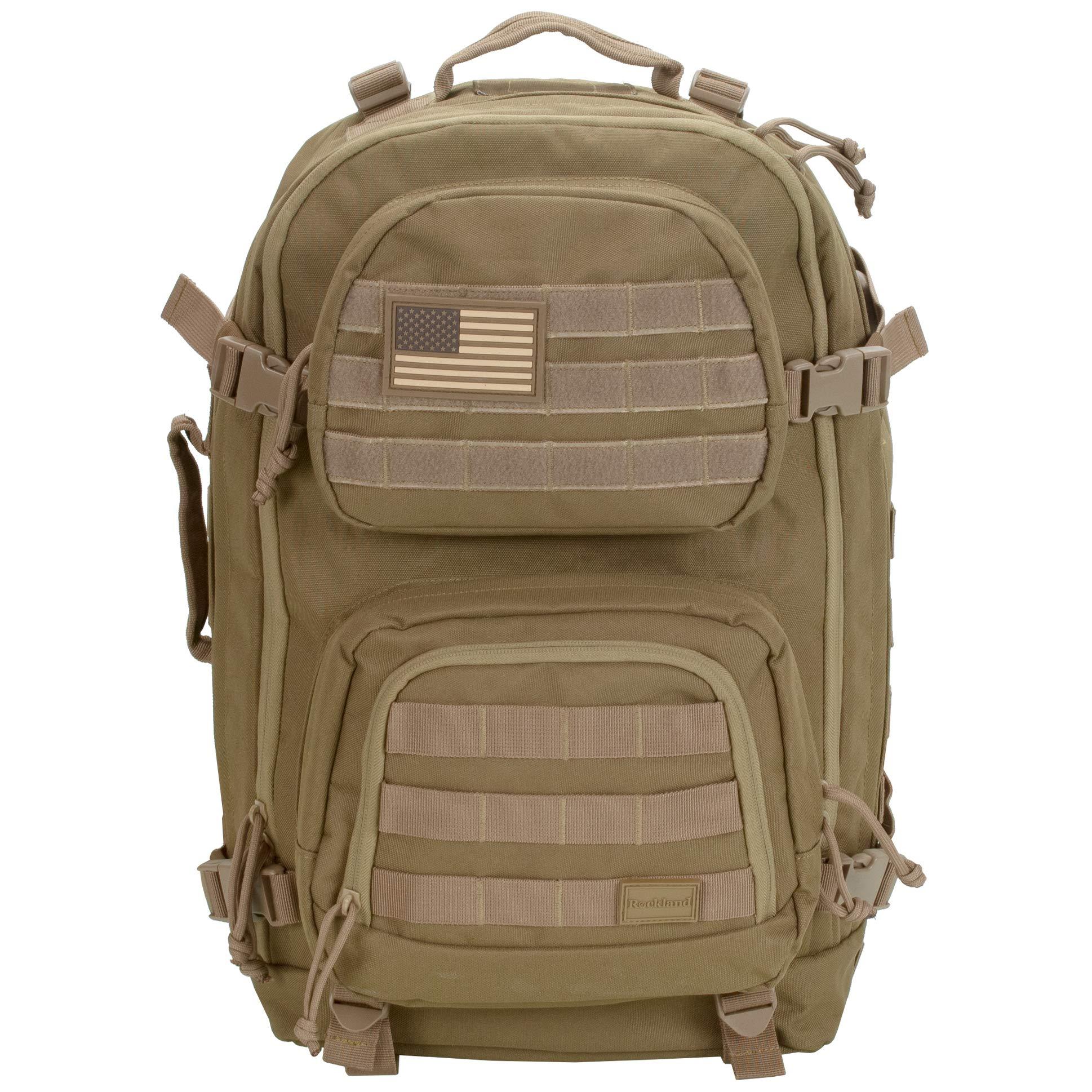 Rockland Rockland Military Tactical Laptop Backpack, Tan, Large