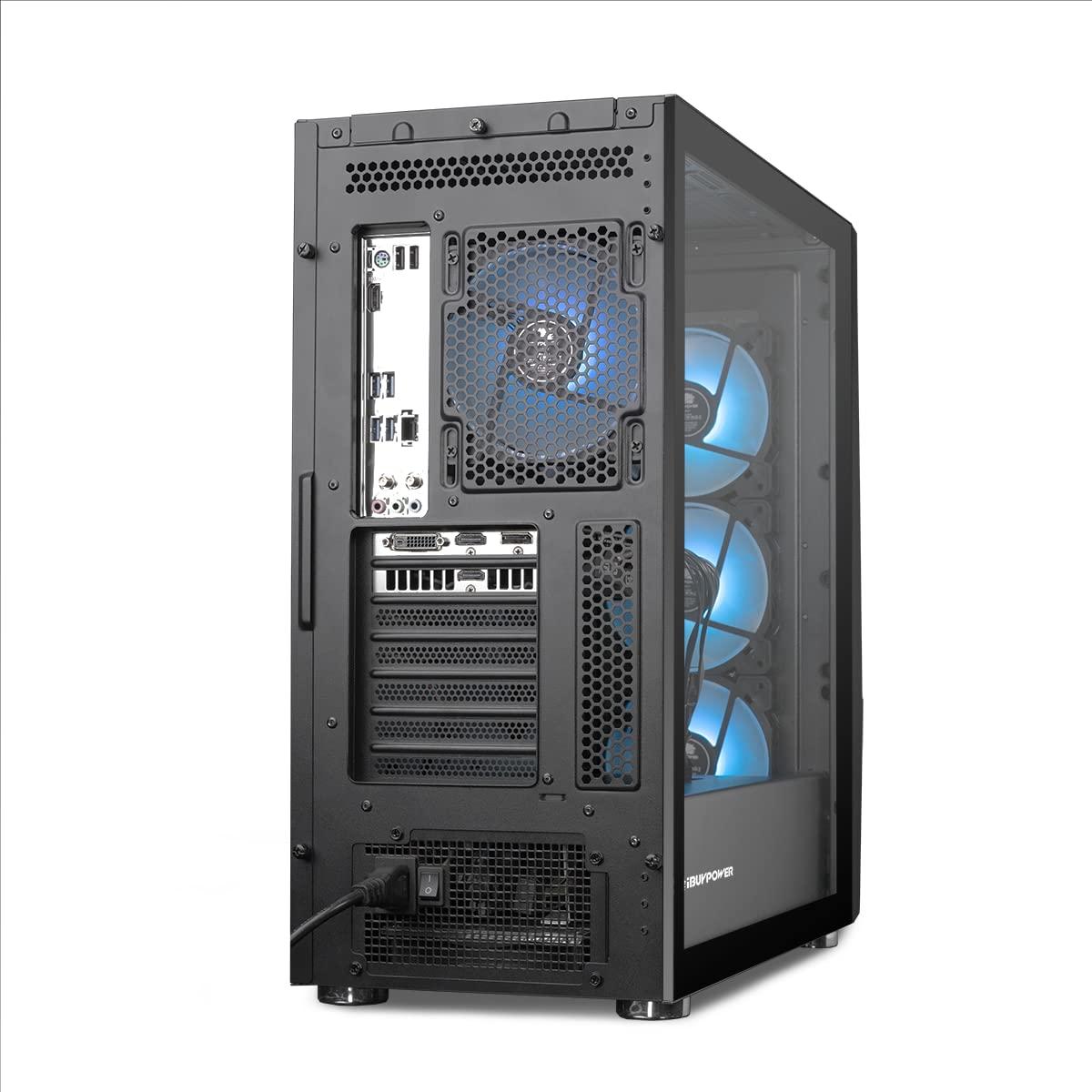 iBUYPOWER iBUYPOWER Pro Gaming PC Computer Desktop TraceMR 245i (Intel i7 11700F 2.5 GHz, NVIDIA GeForce RTX 2060 12GB, 16GB DDR4, 480 GB SSD + 1 TB HDD, WiFi Ready, VR Ready, Windows 11 Home), Black