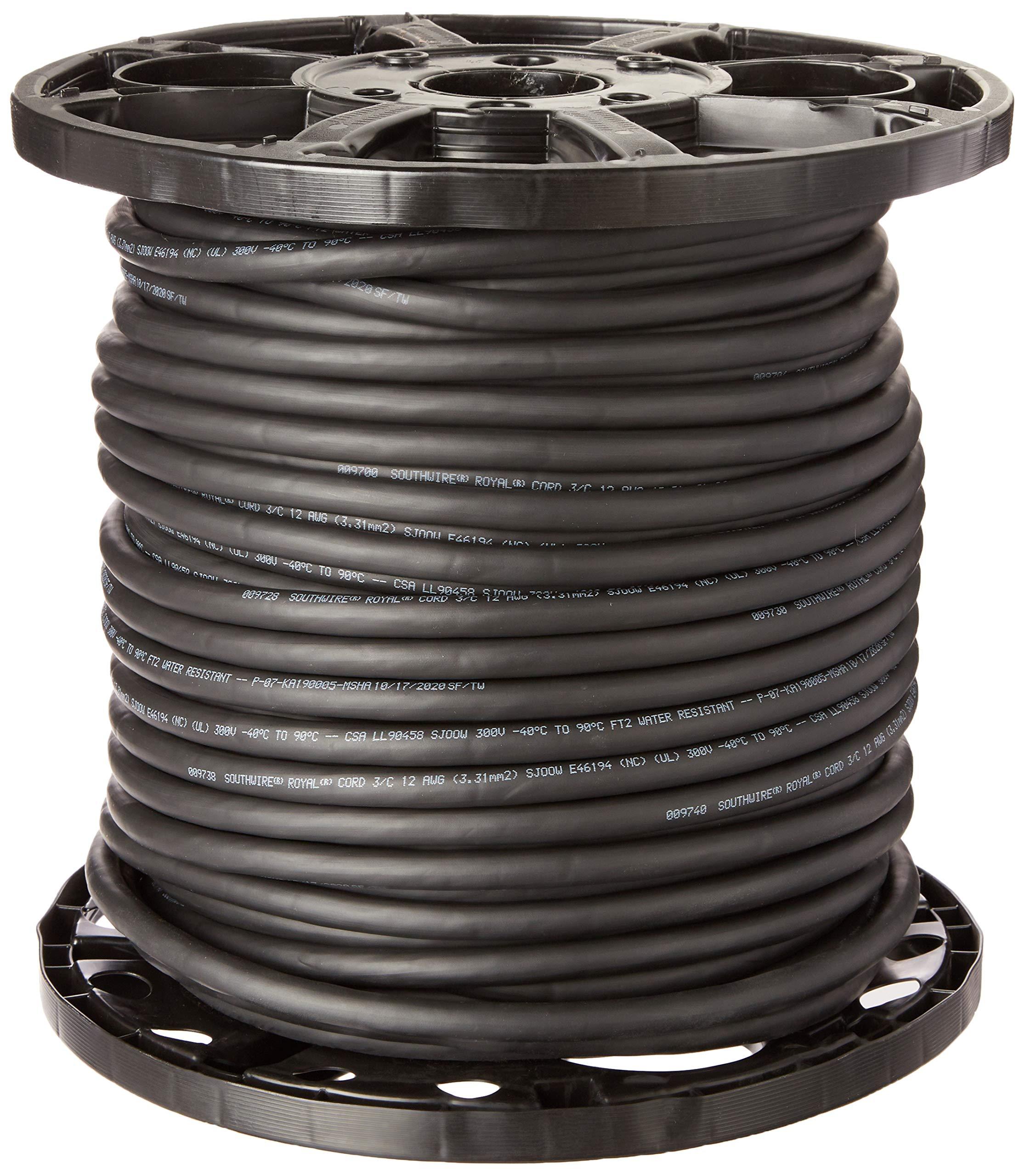 Southwire Southwire 55808701 12/3 SJOOW Flexible Portable Cord, 250\'