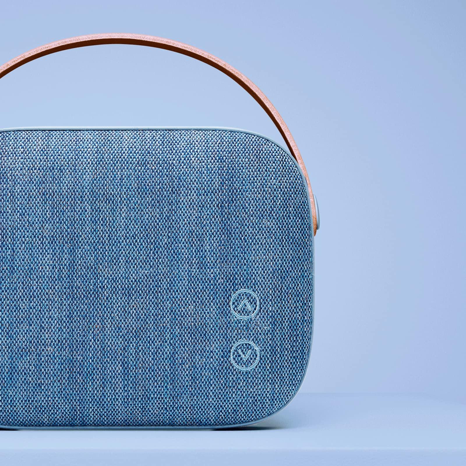 Vifa Vifa Helsinki New Version- Portable Bluetooth Speaker, Powerful Sound and Clear Treble, Stylish Appearance, Hi-Resolution Bluetooth 4.0 Wireless Speakers (Aqua Blue)