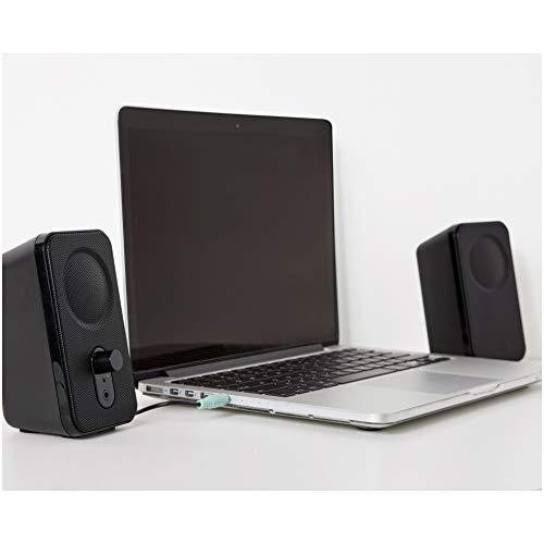 Amazon Basics Amazon Basics Computer Speakers for Desktop or Laptop PC, AC-Powered (US Version), Black