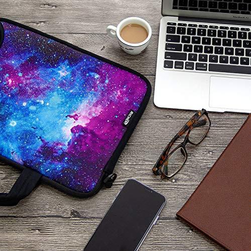 RICHEN RICHEN 17 inch Laptop Shoulder Bag Carrying Case Computer PC Cover Pouch with Handle Fits 15.6/16/17/17.3/17.4 inch Laptop Notebook (16-17.3 inch, Galaxy)