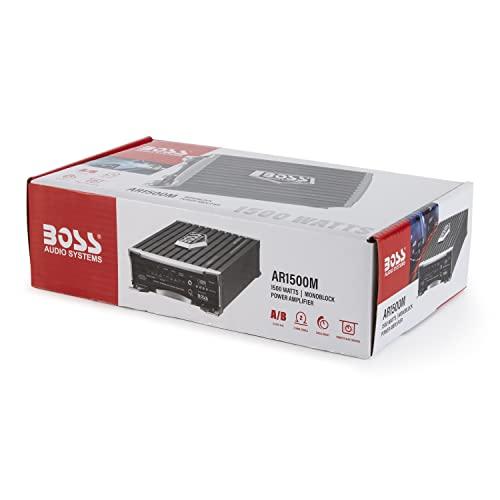 BOSS Audio Systems Boss Audio 1500 Watt Mono A/B MOSFET Power Car Amp + Remote | AR1500M (4 Pack)