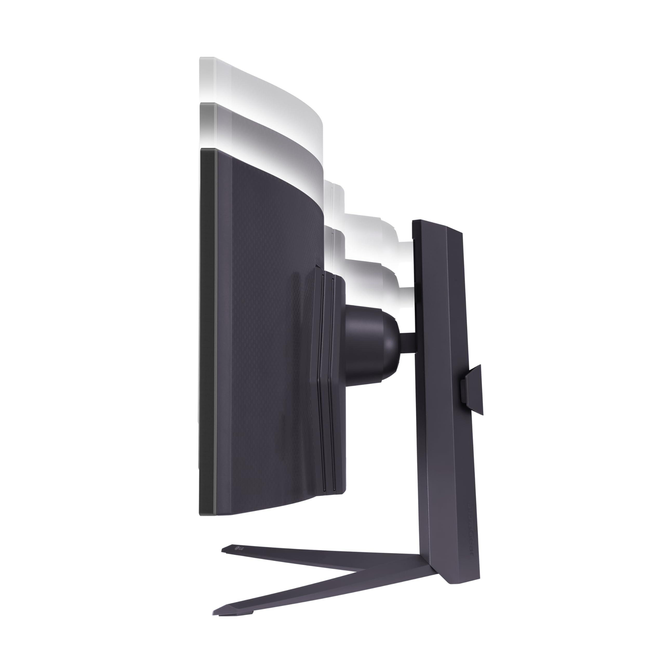 LG LG 45GR75DC-B Ultragear Curved Gaming Monitor 45-Inch 32:9 Dual QHD 1ms 200Hz VESA DisplayHDR 600 with DCI-P3 95% AMD FreeSync Premium Pro Enhanced Gaming GUI DTS HP:X 3-Way Adjustable Stand - Black
