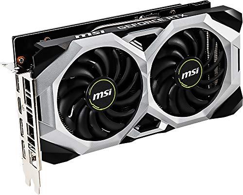 MSI MSI Gaming GeForce RTX 2060 6GB GDRR6 192-bit HDMI/DP 1710 MHz Boost Clock Ray Tracing Turing Architecture VR Ready Graphics Card (RTX 2060 Ventus GP OC)