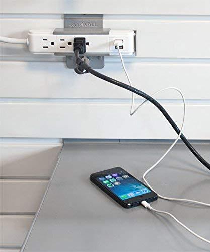 StoreWALL StoreWALL Power Strip Slatwall Bracket Set