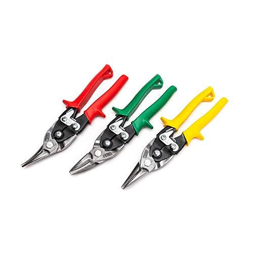 Wiss 3pc Wiss Tin Aviation Snips Cutting Tools Set Color Coded Snippers M123R