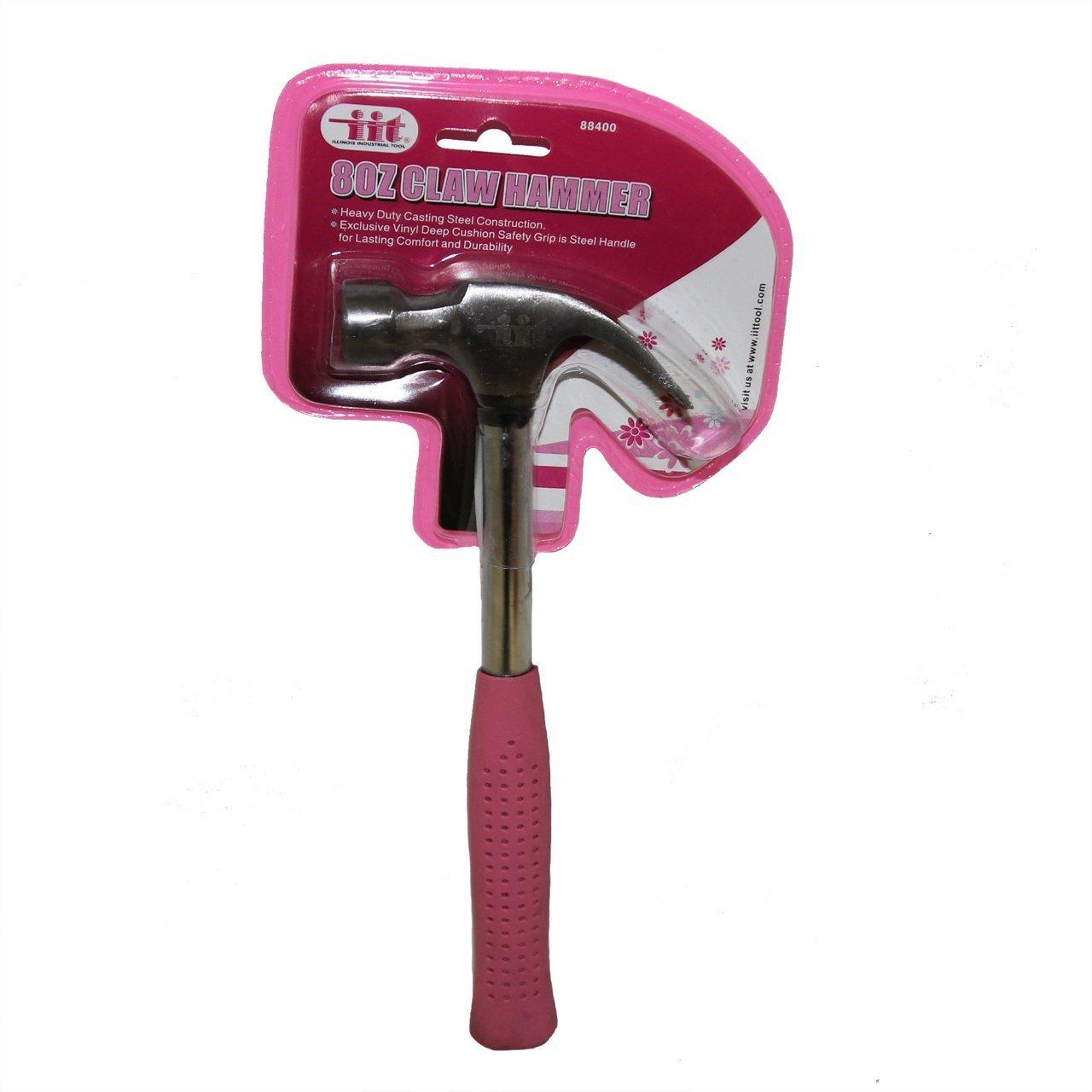 IIT IIT 88400 Ladies 8-Ounce Claw Hammer, Pink