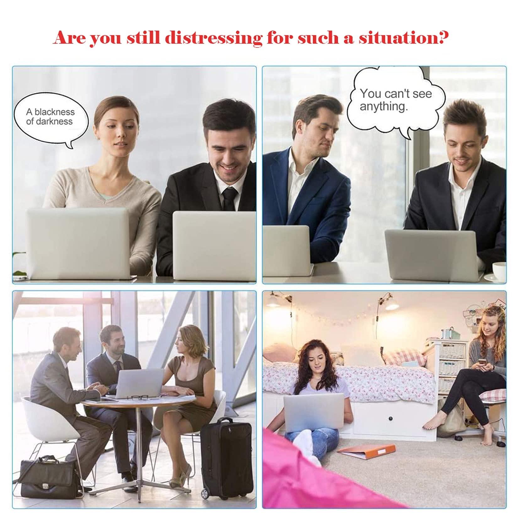 WLWLEO WLWLEO Privacy Screen Protector for Computer Monitor Privacy Shield Filter, Anti-Spy/Anti Blue Light/Anti-Scratch Protection Panel for 17-27 inch Computer, Hanging Installation,23.6 inch(543316mm)