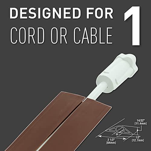 Wiremold Legrand Wiremold CDB-5 Corduct 5 Foot Cord Cover for Floors, Holds 1 Cord or Cable, Brown (1 Pack)