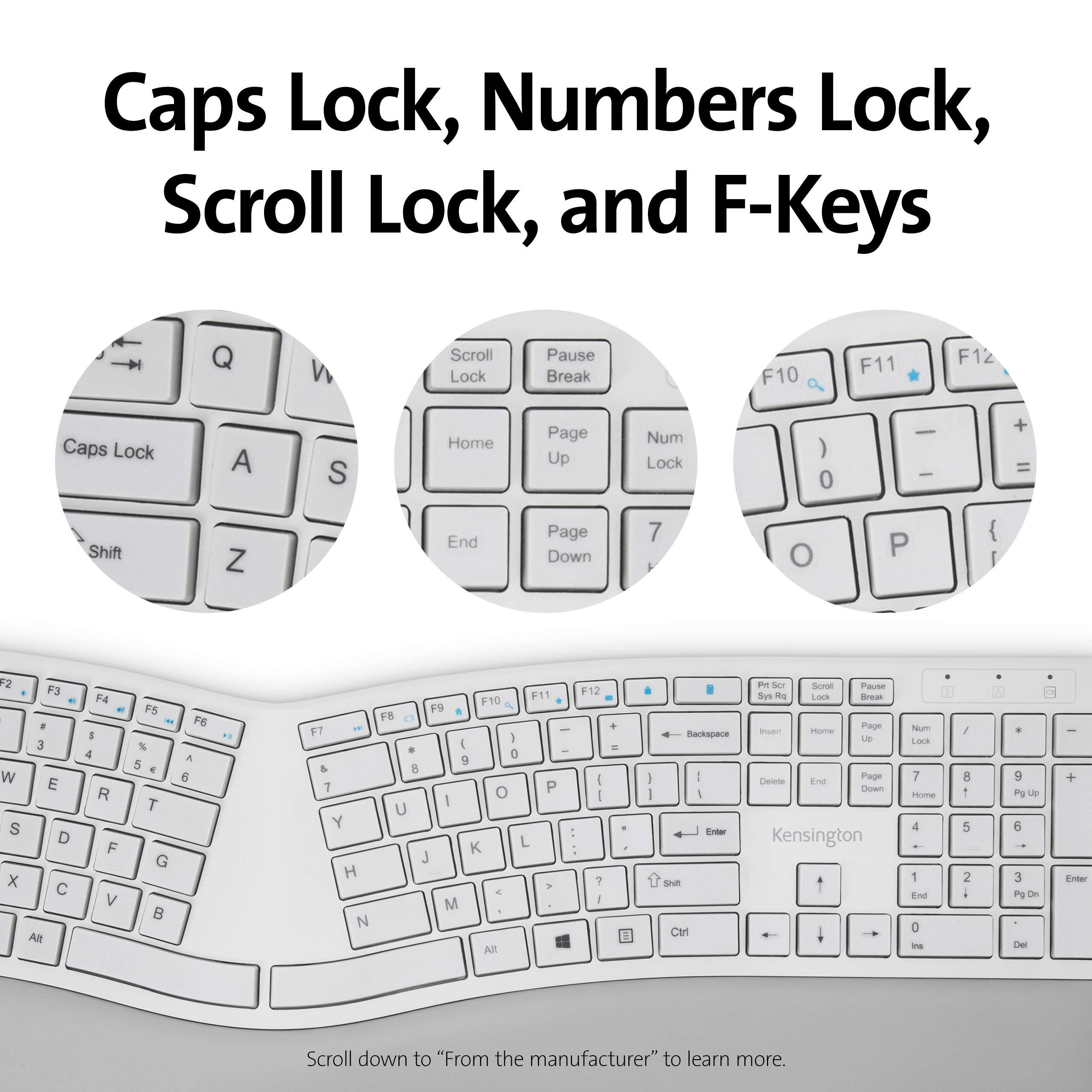 Kensington Kensington Pro Fit Ergonomic Wireless Keyboard and Mouse - Grey (K75407US)