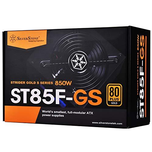 SilverStone Technology SilverStone Technology 850W Computer Power Supply PSU Fully Modular with 80 Plus Gold & 140mm Design Power Supply (SST-ST85F-GS-V2)