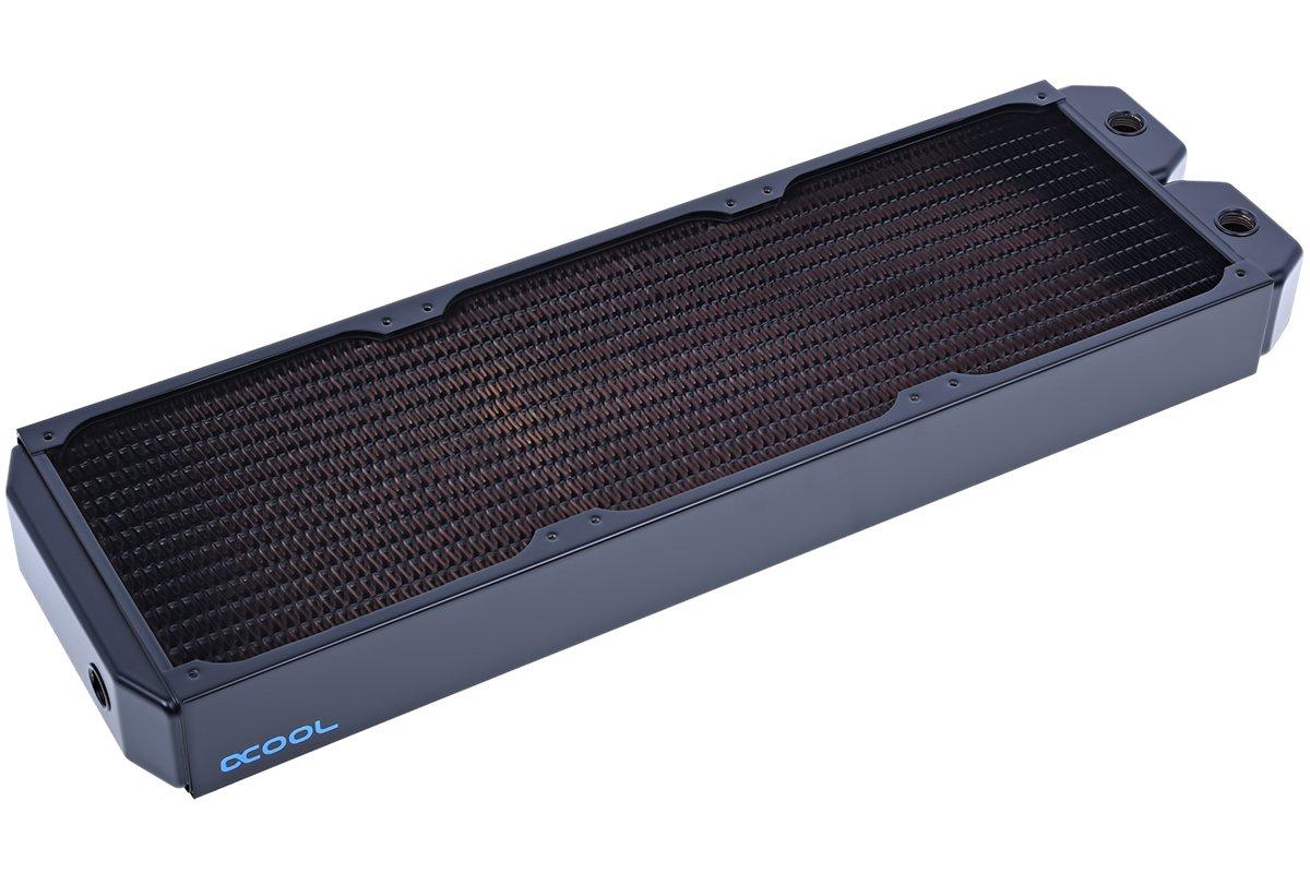 Aquatuning Alphacool NexXxos XT45 Full Copper Radiator, 420mm, Triple Fan, Black