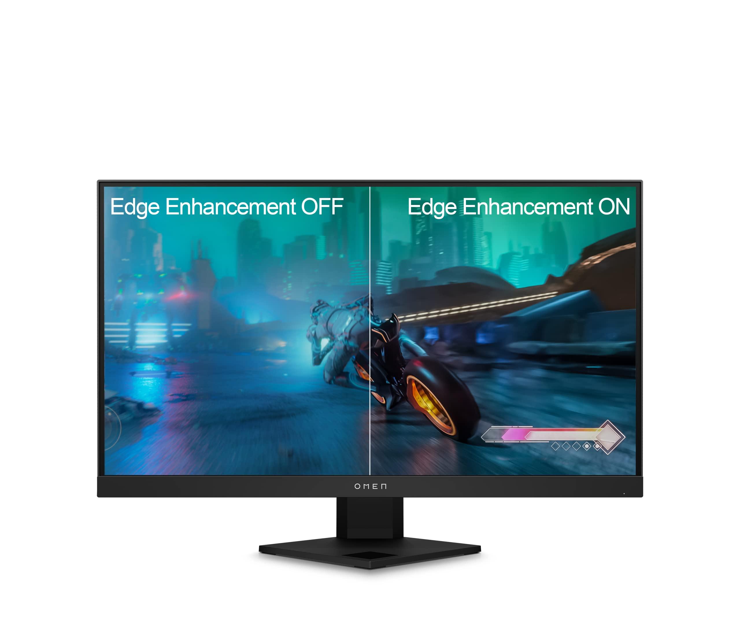 OMEN OMEN 25i Gaming Monitor, 1080p IPS FHD Display, 165Hz with 1ms Response Time, VESA HDR 400, NVIDIA G-SYNC Compatible, AMD FreeSync Premium Pro, VESA Mounting, Console Compatible, Eyesafe Screen