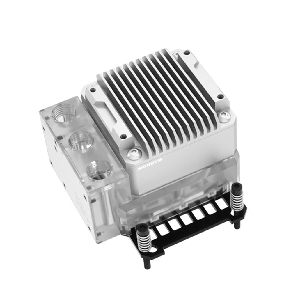 Barrow Barrow CPU Water Block Water Tank PWM Pump Integrated Watercooler Small Case Kit for Intel AMD (for Silver AMD)
