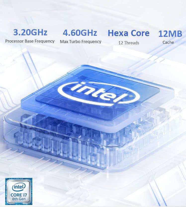 Dell Dell OptiPlex 7070 SFF Desktop Computer PC, Intel Hexa Core i7-8700 3.20GHz up to 4.60GHz,16GB DDR4 Ram 512GB NVMe M.2 SSD,AX210 Built-in WiFi 6E,Windows 11 Pro, Wireless Keyboard & Mouse(Renewed)