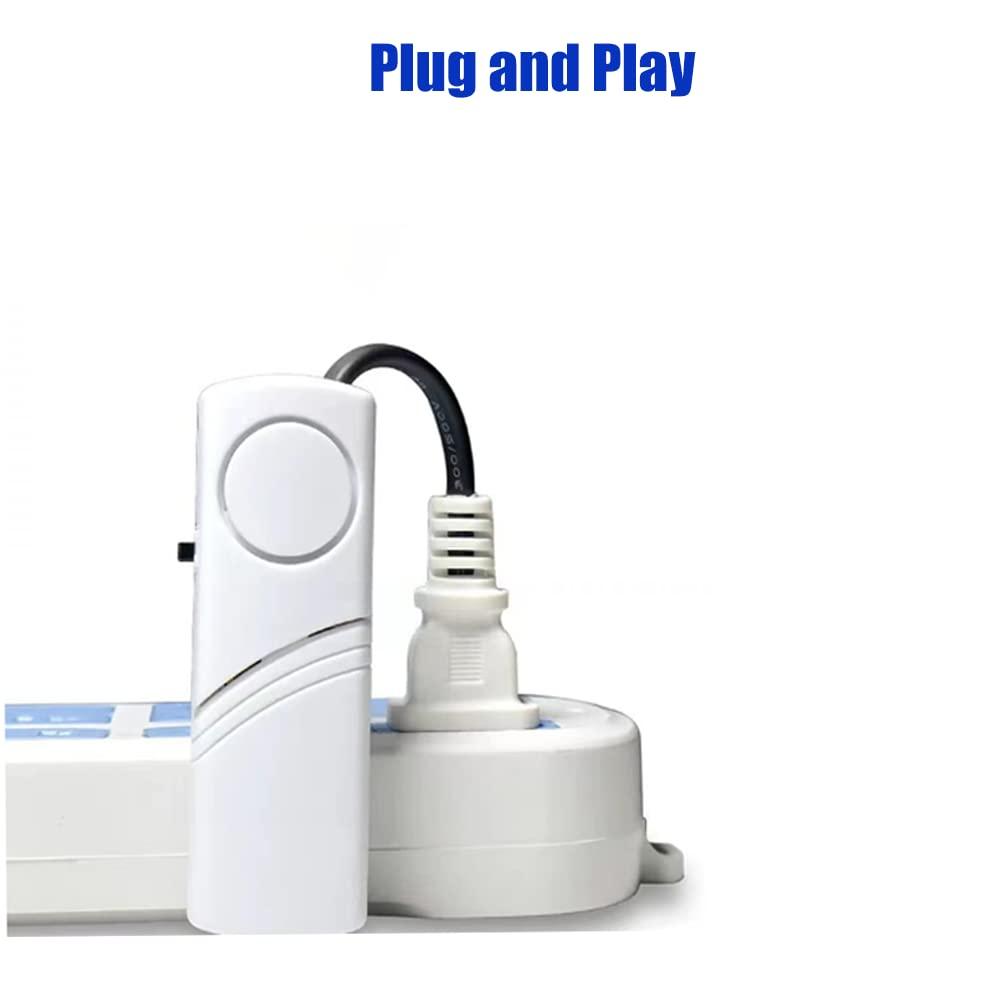 Lelukee Power Failure Alarm, Automatic Power Cut Alert - 80db LED Indicator Siren, 2x AAA Battery (Not Included)