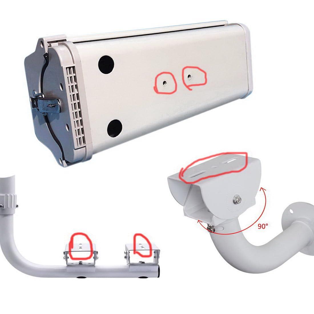 Rosebe CCTV Security Outdoor Camera Box 10/12 inch, IP65 Weatherproof Junction Aluminium Alloy Box Shell for CCTV Heavy Duty Urveillance Camera Housing Dust Cover Case (10-inch)