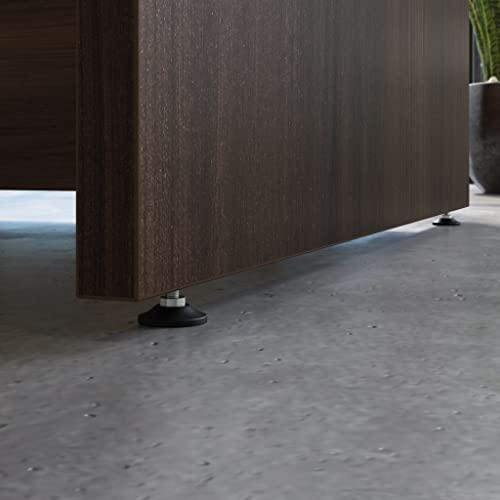 Sauder OfficeWorks by Sauder Affirm 60 X 24 Desk Shell/cred/Return, Noble Elm Finish