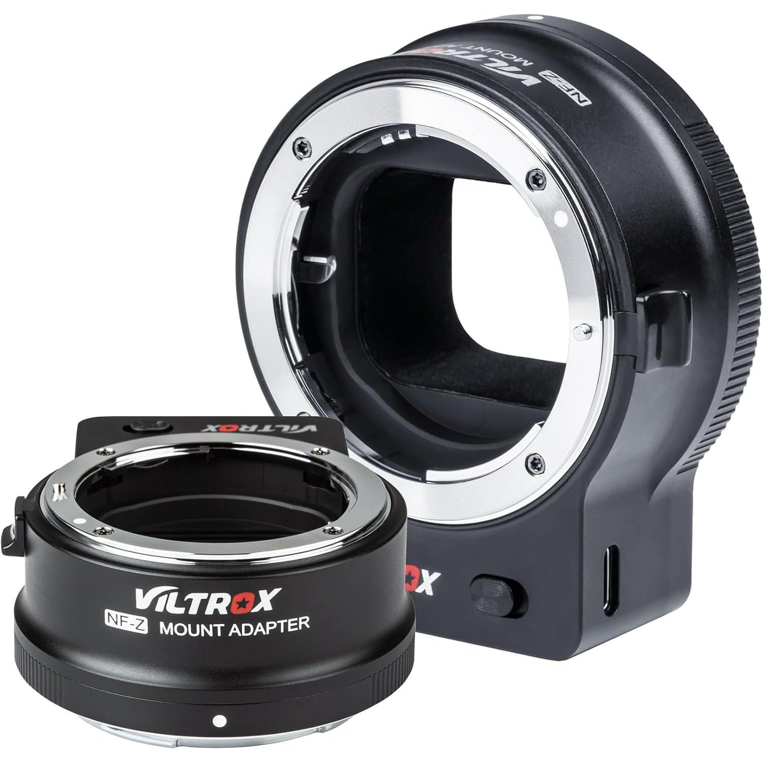 VILTROX VILTROX NF-Z Lens Mount Adapter Auto Focus Lens Mount Adapter Converter Control Ring for Nikon F Lenses to Nikon Z Mount Series Cameras Z5 Z50 Z30 Z6 Z6II Z7 Z7II Zfc Z8 Z6III Z7III