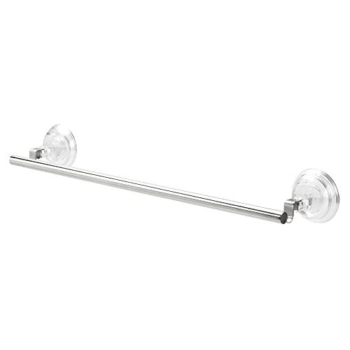 iDesign iDesign Reo Metal Power Lock Suction Towel Bar Rack for Bathroom, Kitchen Use, 1.75" x 17.5" x 3.25"