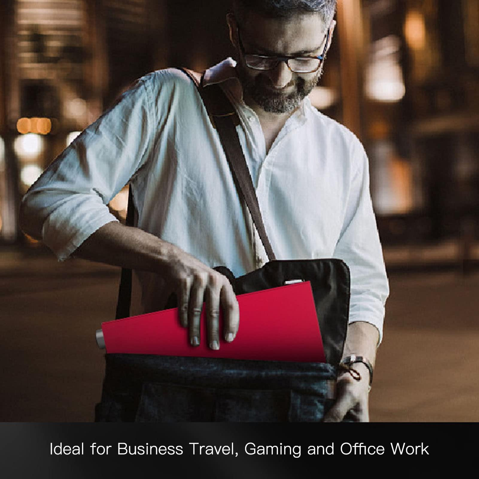 Vikye Mini ITX Case Computer Chassis, Aluminium Alloy HTPC Case Mini Portable ITX Case with Anti Slip Foot Padfor HTPC Desktop