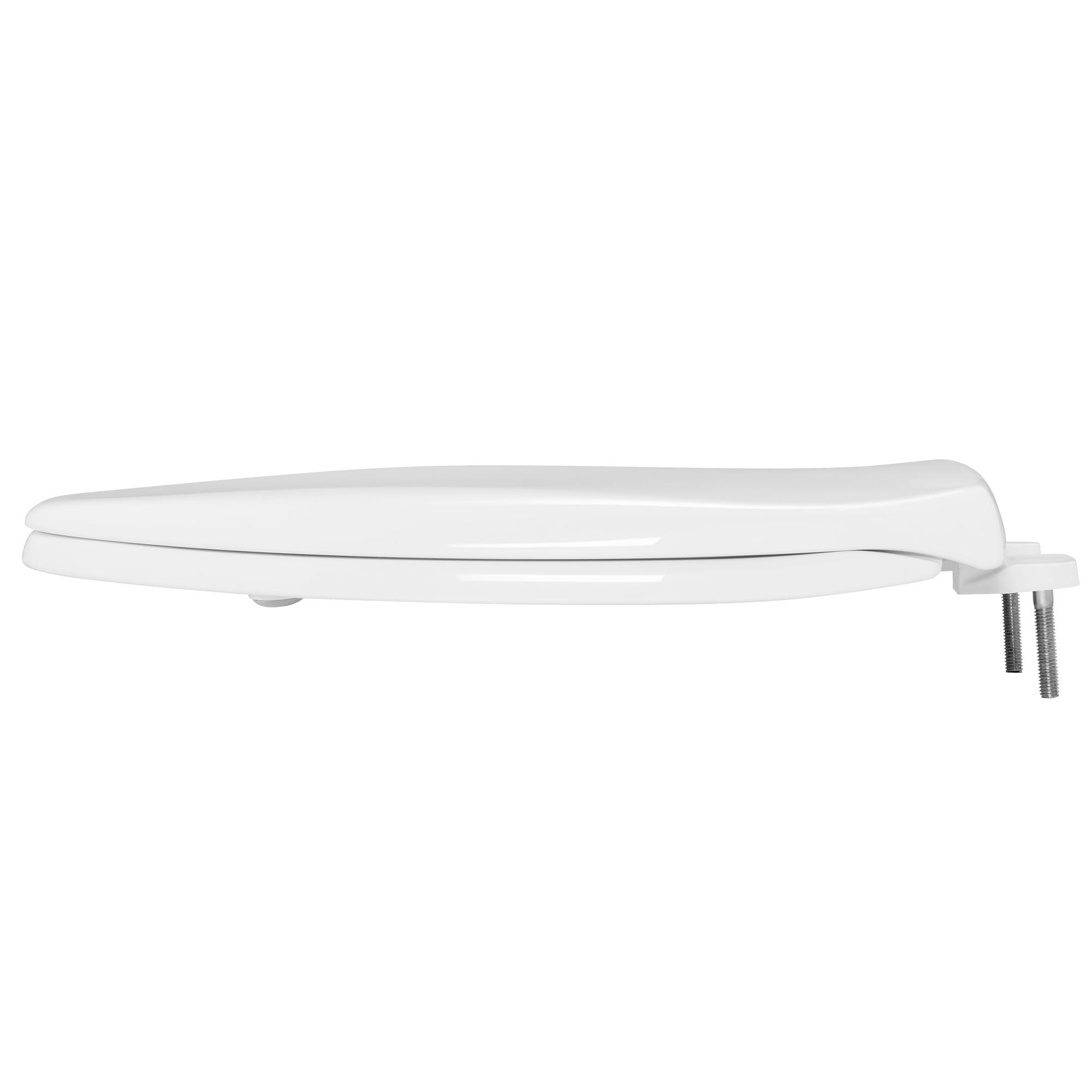 Bemis Bemis 7900TDGSL 000 Commercial Heavy Duty Front Plastic Toilet Seat with Cover Will Slow Close, Never Loosen & Reduce Call-Backs, Elongated, White