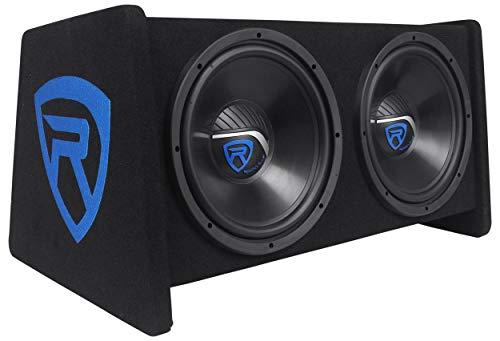 Rockville Rockville RV12.2B 1200W Dual 12" Car Subwoofer Enclosure+Mono Amplifier+Amp Kit