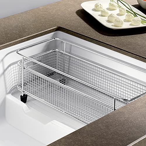 BLANCO BLANCO, White 519453 PRECIS CASCADE SILGRANIT Undermount Kitchen Sink with Colander