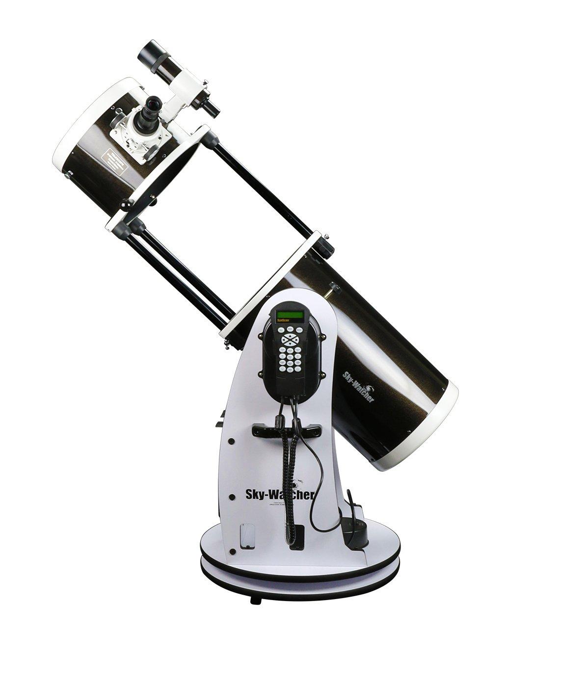 Sky-Watcher SkyWatcher Flextube 250 SynScan Dobsonian 10-inch Collapsible Computerized GoTo Large Aperture Telescope, White, (S11810)