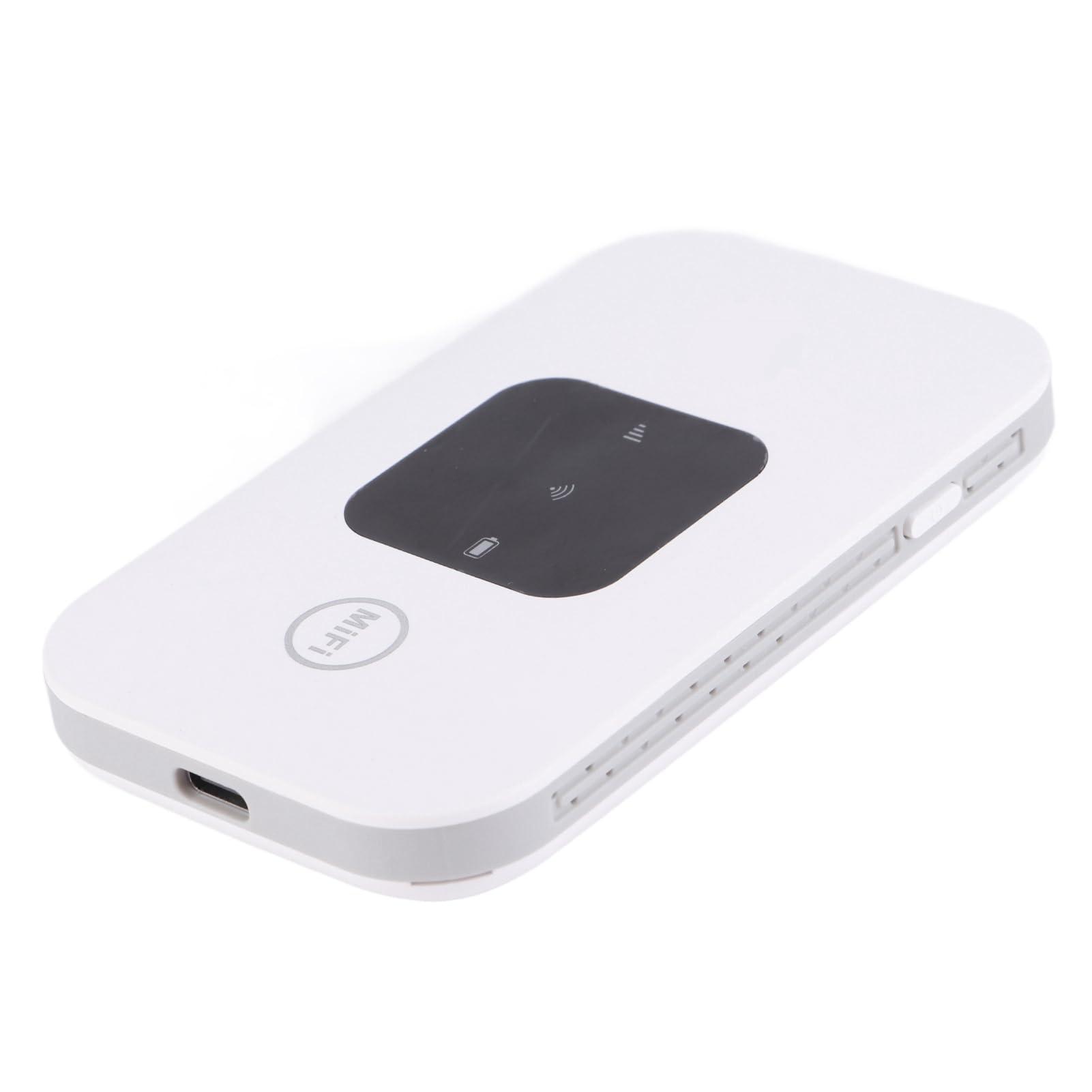 Cryfokt 4G Mobile Hotspot, High Speed Internet Router Portable Pocket WiFi, Small Network Hotspot for Car Outdoor for Phone Laptop Desktop Tablet, White