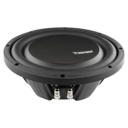 DS18 DS18 PSW10.4S 10"" Shallow Mount Subwoofer 1000 Watts Max Power 500 Watts RMS Single Voice Coil 4 OHMS Water Resistant - Best Sub for Tight Spaces in Car & Trucks - 1 Speaker, Black (Renewed)