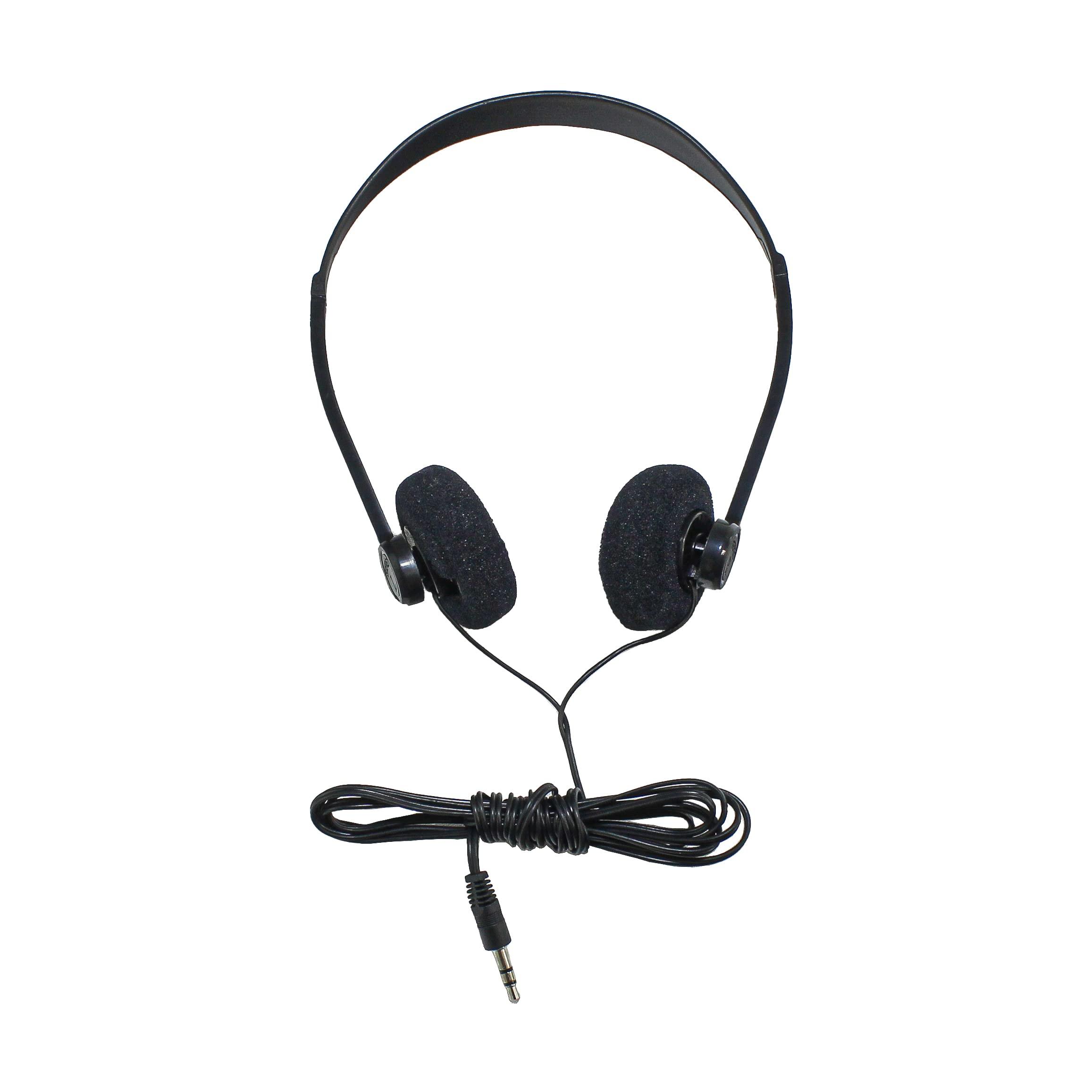 Soundnetic Soundnetic 500 Pack SN06 Disposable Stereo Limited Use Headphones, Black